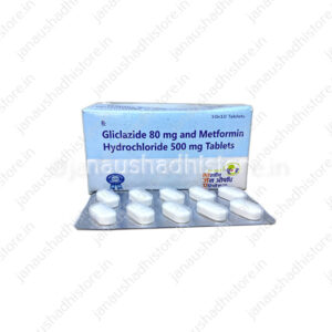 Alternative view of Gliclazide 80mg and Metformin 500mg Tablet
